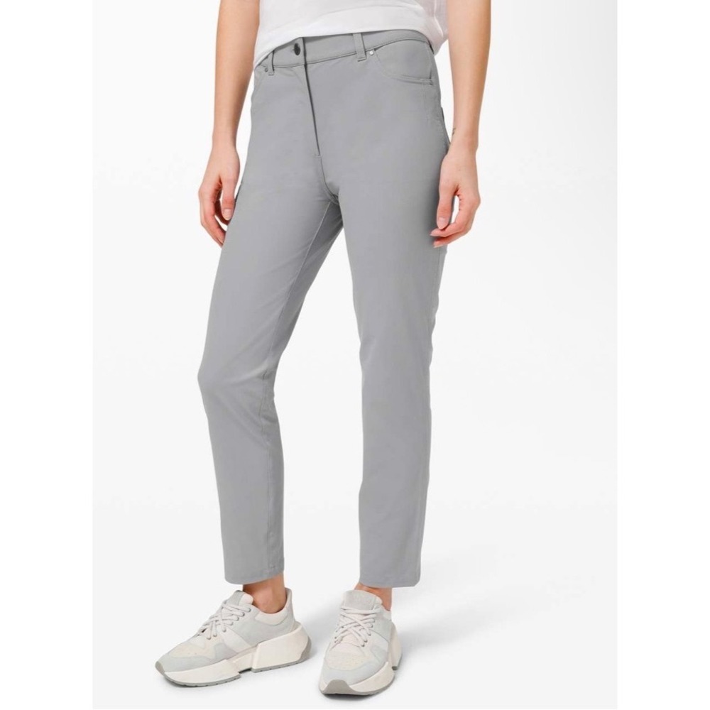 Lululemon City Sleek 5 Pocket‎ 7/8 Pant Rhino Gray Size 2 Athleisure Warpstreme